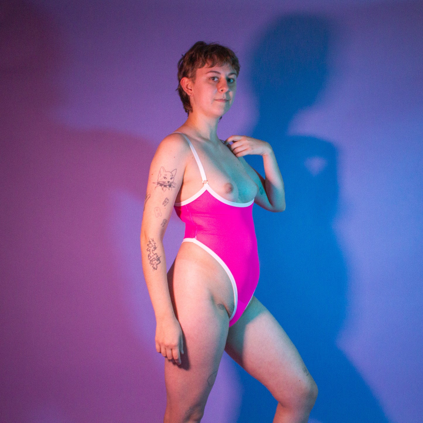 Barbie Pink Mesh Demi-Body