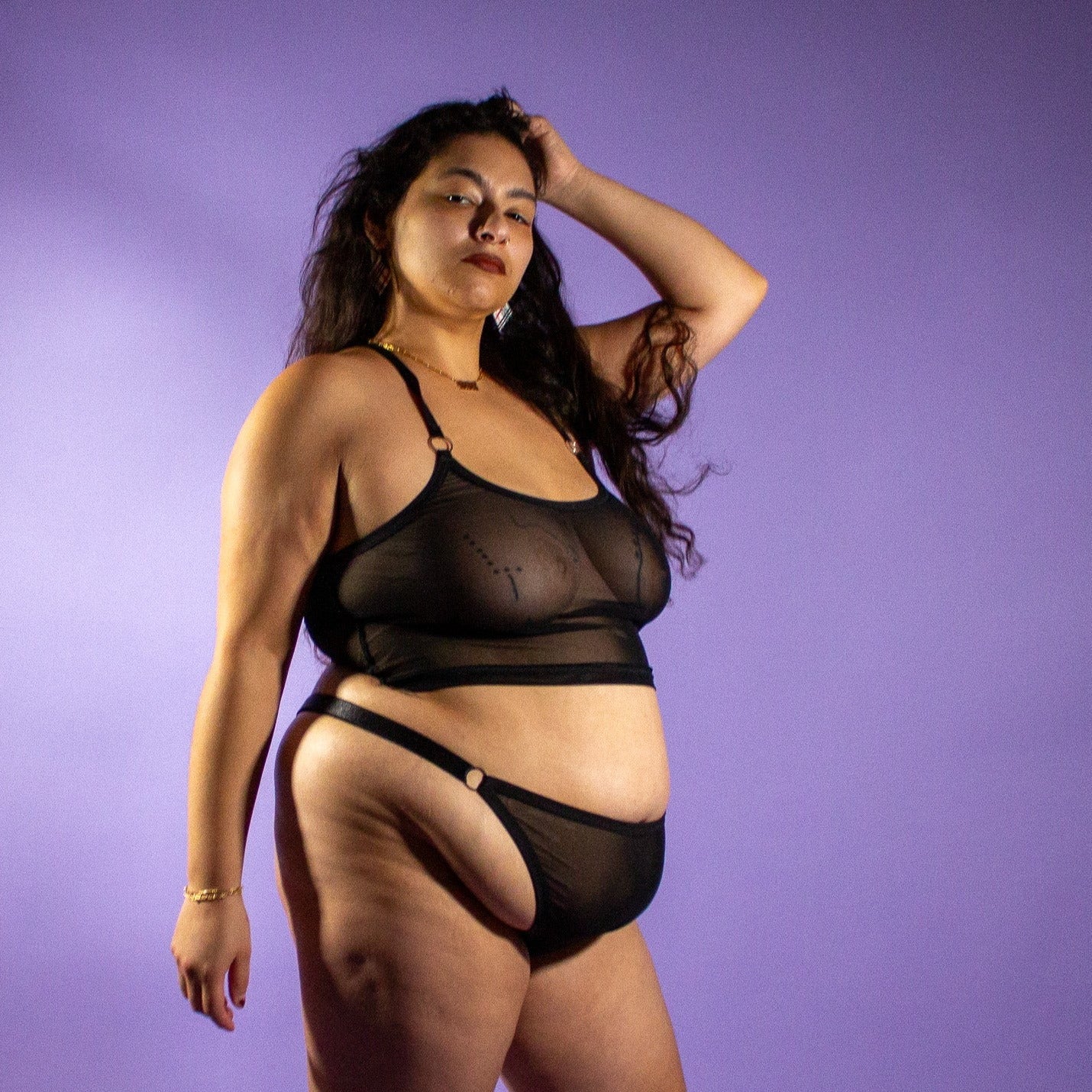Black Mesh X Cami