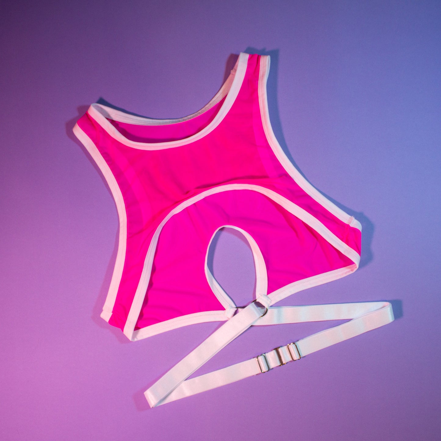 Barbie Pink Mesh Harness Top