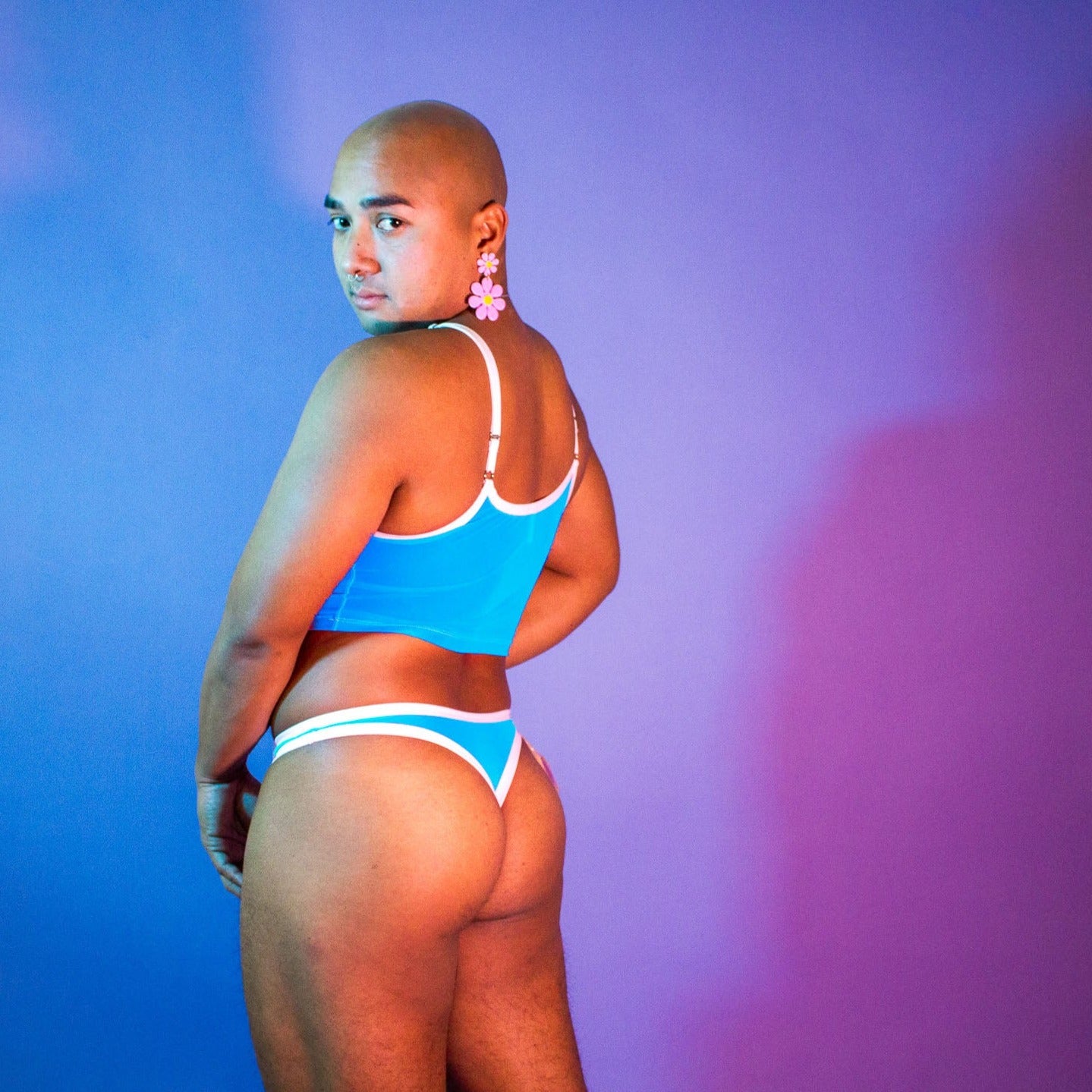 Ken Blue Mesh Basic Thong