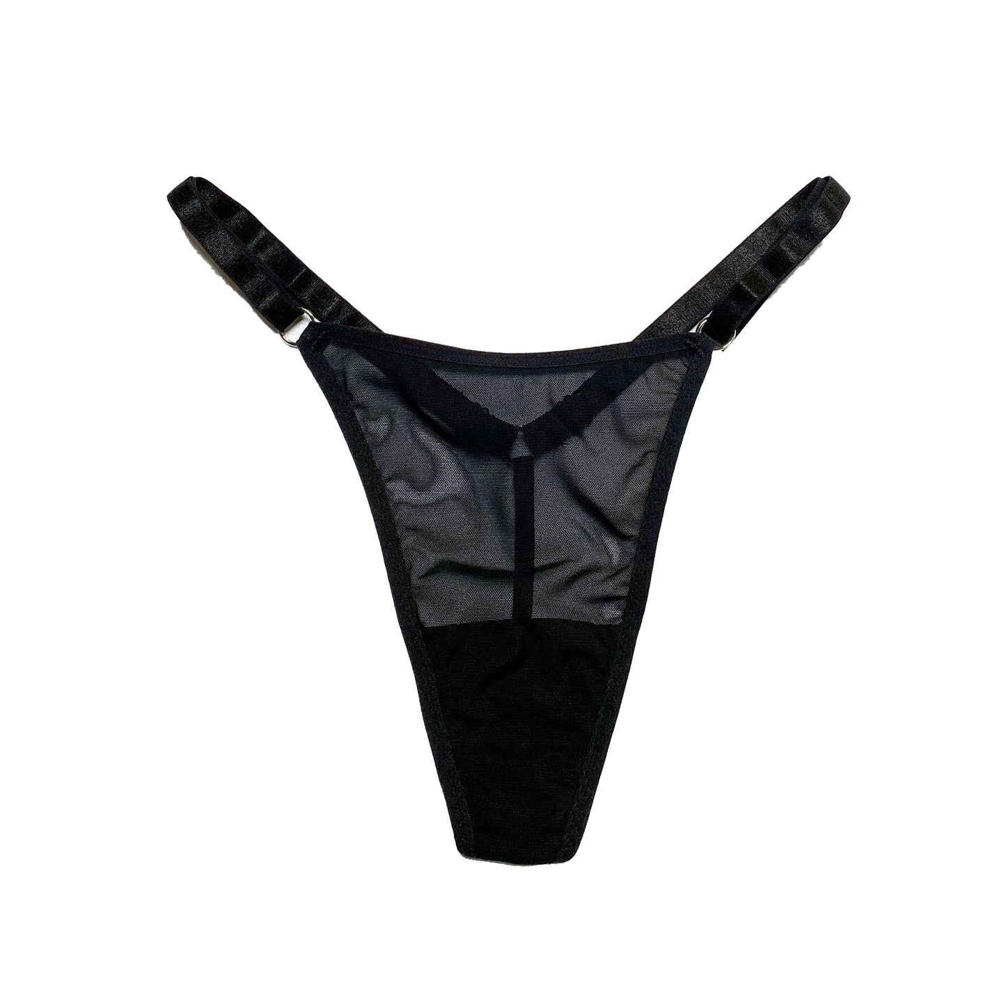 Black Mesh G-String