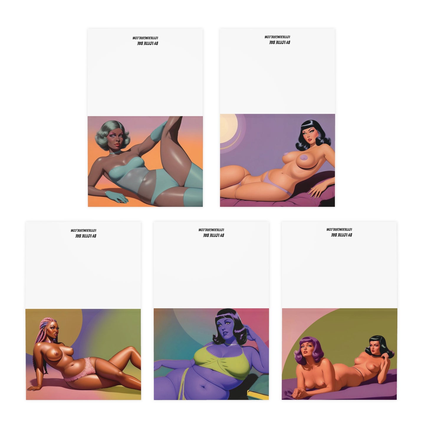 Lonely Babes Cards (5-Pack)