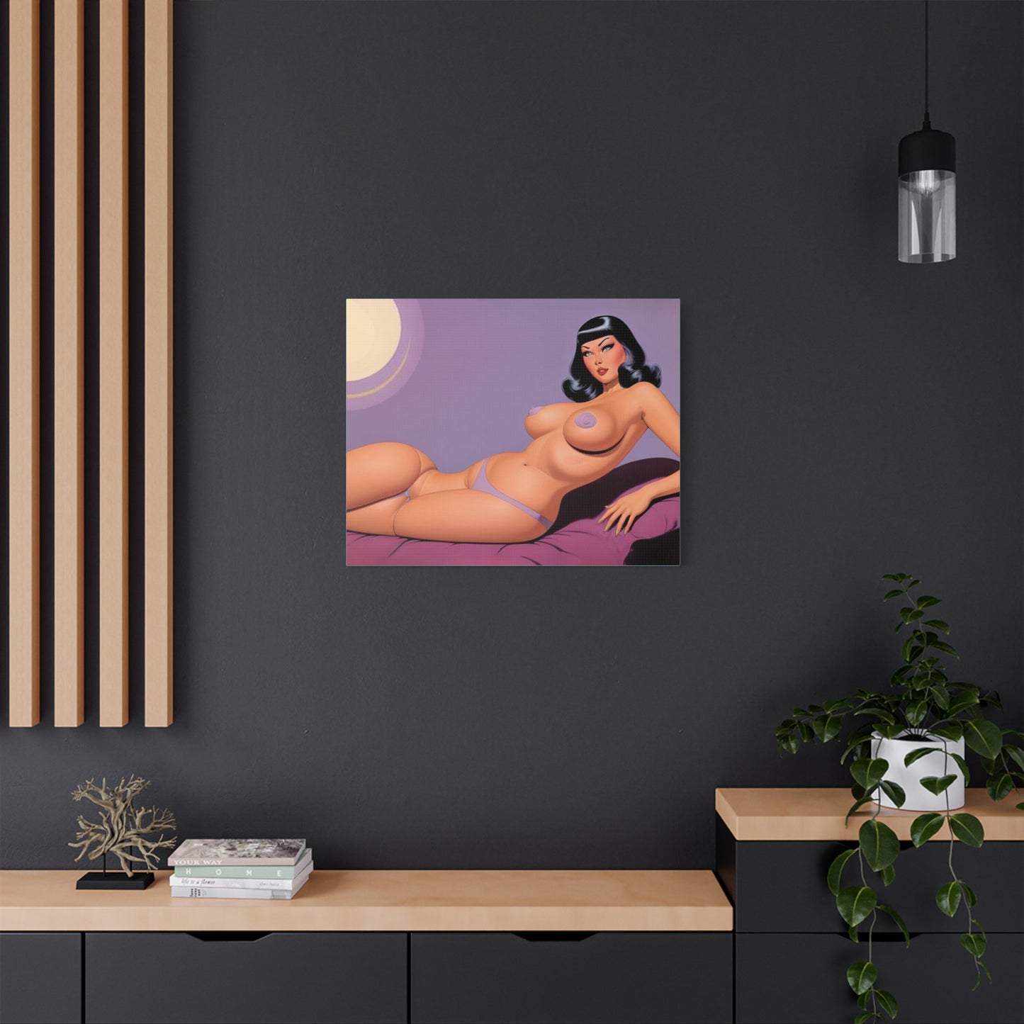 Luna Lonely Babe Canvas