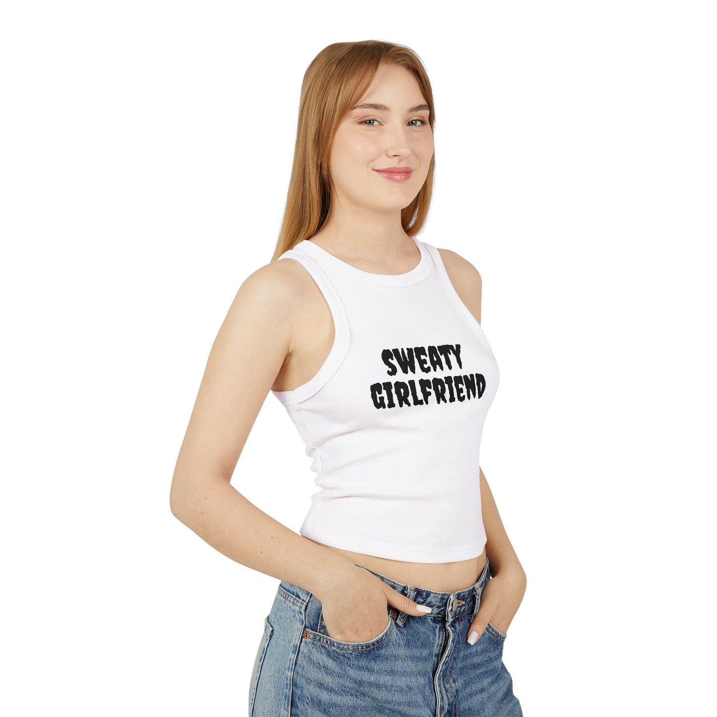 Sweaty girlfriend Racer Tank Top