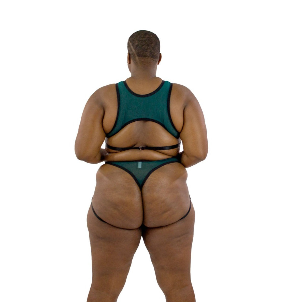 Emerald Mesh Jock Thong Wide & Pouch Fit