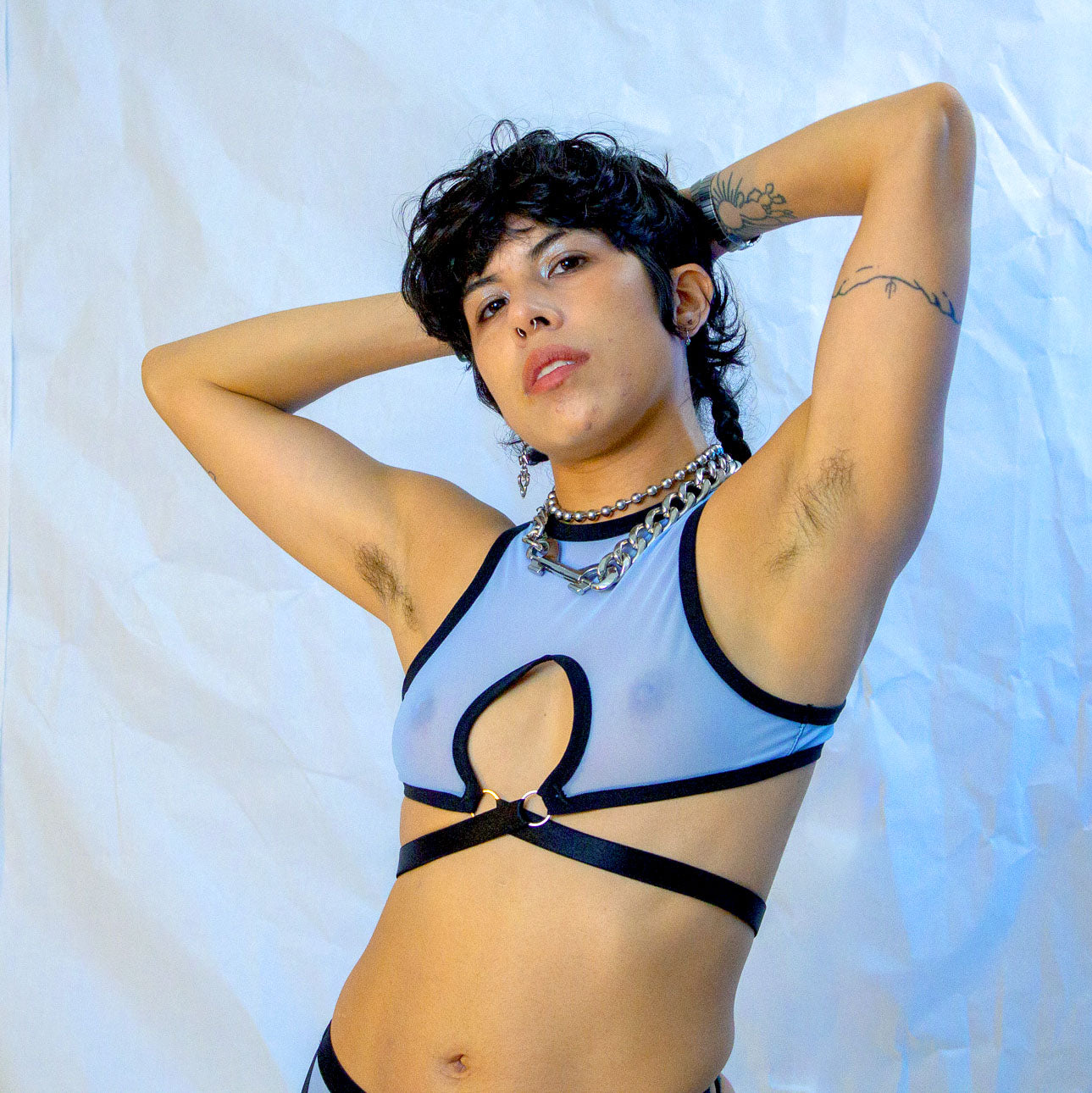 Moonstone Mesh Harness Top