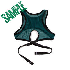 SAMPLE Emerald Mesh Harness Top