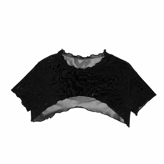 Black Mesh Tiny Top