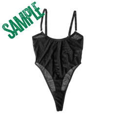 SAMPLE Black Mesh Demi-Body